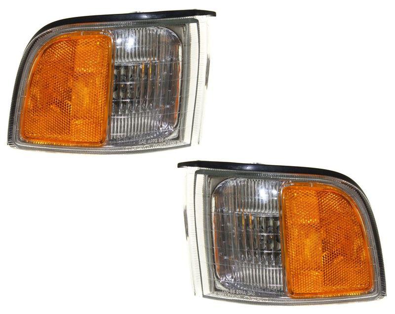 Corner light lamp assembly pair set (driver & passenger side, qty 2)