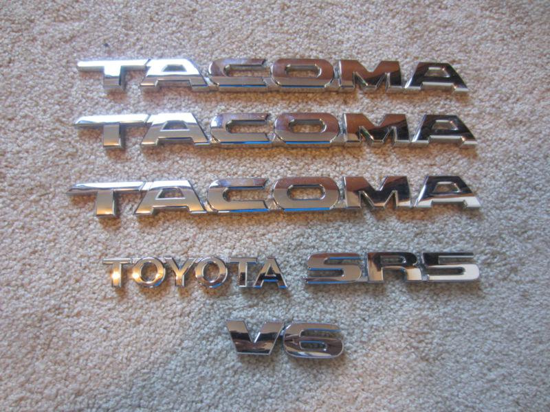 06 toyota tacoma sr5 v6 emblems oem, 