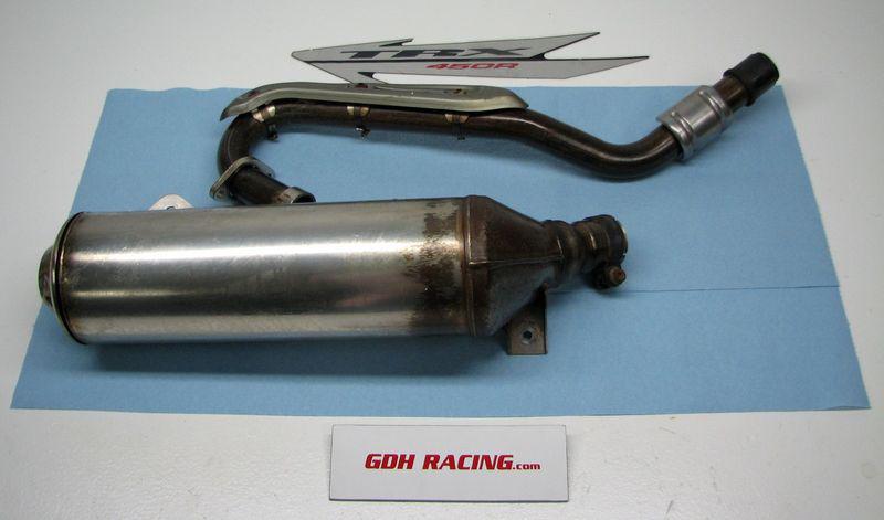 2007 trx 450er full stock oem exhaust muffler header 450 r *