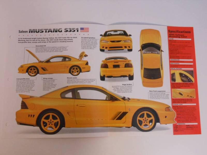 1984-present saleen mustang s351 imp brochure exc cond muscle cars group 4 #6