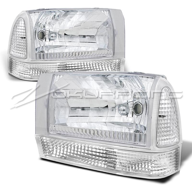 1999-2004 ford f250 f350 f450 excursion front headlights+corner signal