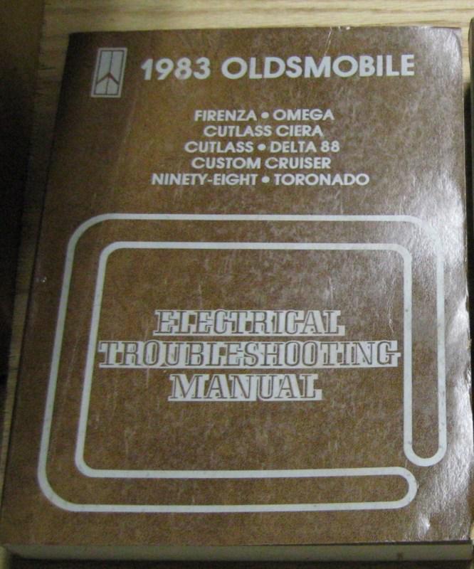 1983 oldsmobile electrical troubleshooting  manual 83 olds helm factory book gm