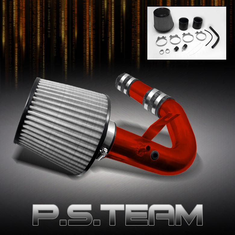 00-05 neon sohc red aluminum cold air intake+stainless washable mesh cone filter