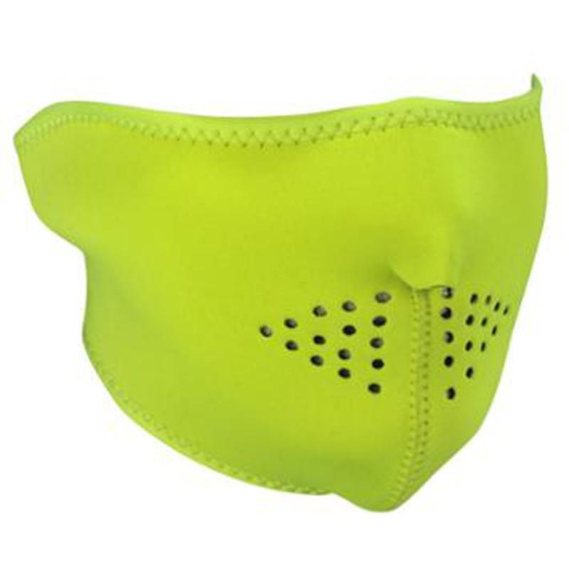 2014 zan headgear hi vis green half mask - one size