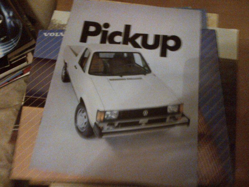 1982 volkswagen pickup   brochure       -