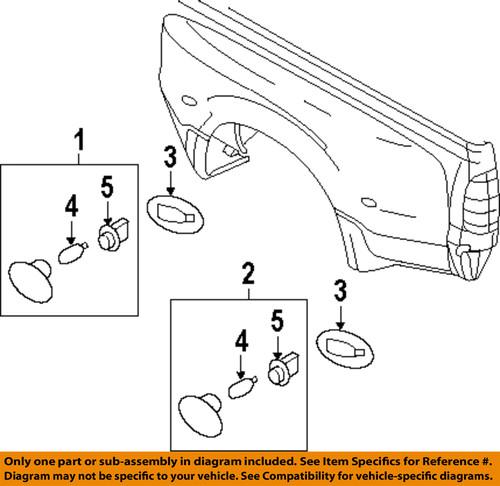 Ford oem f8rz13k371aa headlamp socket-socket