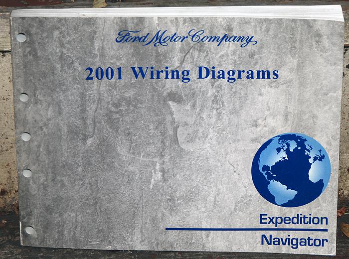 2001 expedition/ lincoln navigator factory wiring diagrams book printed by ford