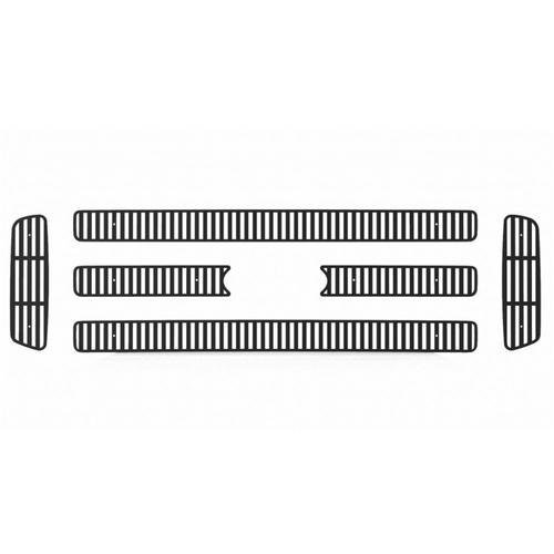 Ford superduty 05-07 vertical billet black powdercoat aftermarket grille insert