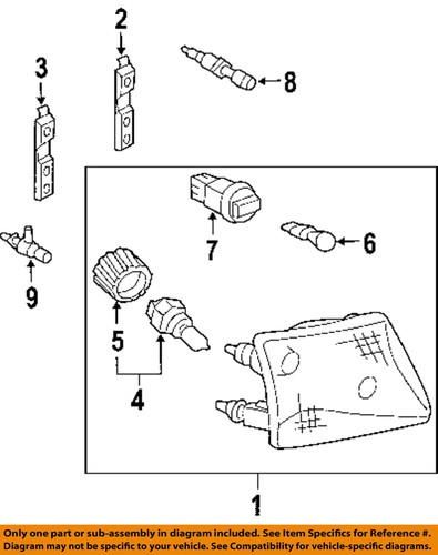 Ford oem f4dz13n019a headlamp-headlamp bulb retainer