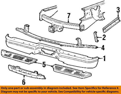 Ford oem f81z17788aa rear bumper-bumper arm