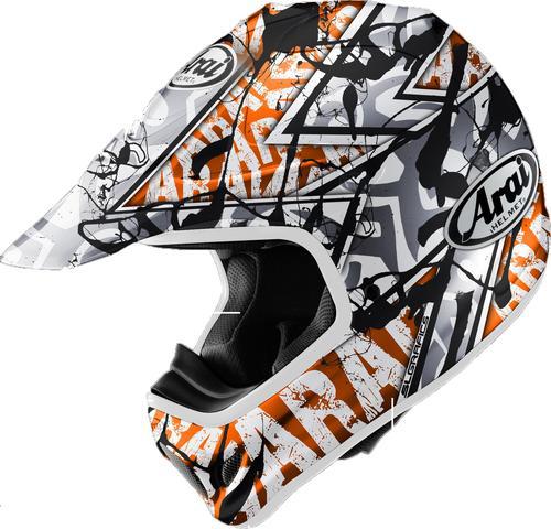Arai vx-pro 3 graphics motorcycle helmet pride orange medium