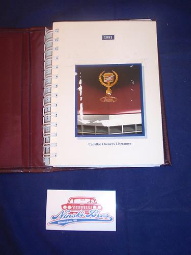 1991 cadillac deville owners manual w/ case 91