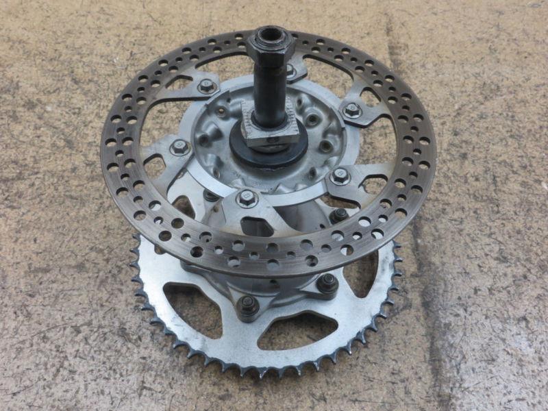 2003 03 yamaha yz125 yz 125 rear hub rotor axle sprocket wheel