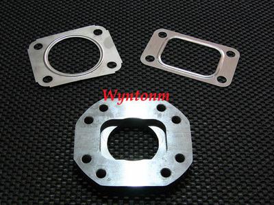 14b 16g turbo manifold mild steel adapter to t3 t3/t4 hybrid turbocharge