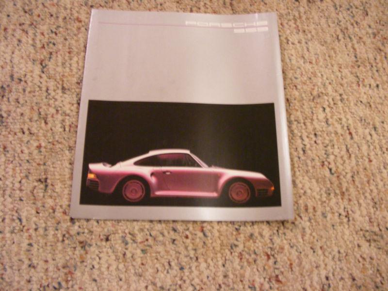 1985/6 porsche 959 6page foldout/brochure. german.