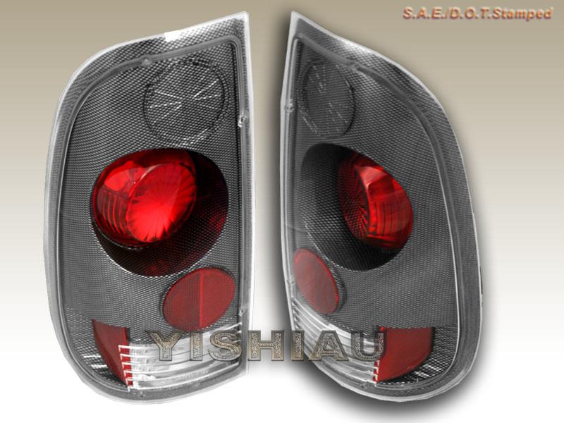 99-07 ford f-250 f-350 f-450 f-550 carbon fiber tail lights new