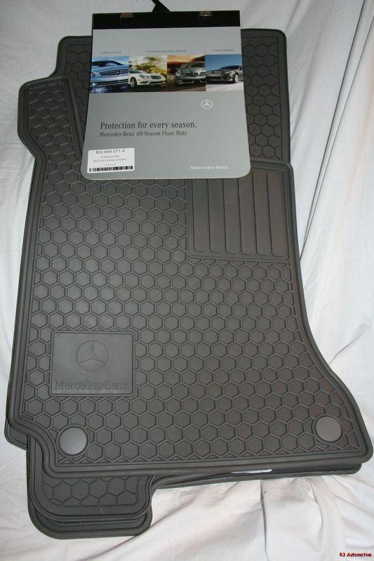 2012/2013 mercedes c250/c350 coupe rubber floor mats genuine oem item - gray