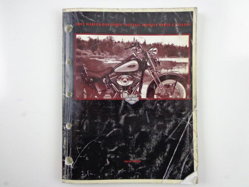 Harley davidson 2001 softail models parts catalog 99455-01