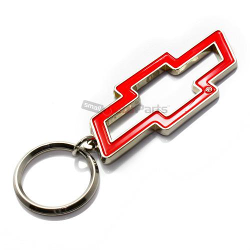 Buy Chevy Red Bowtie Logo Chrome Metal Key Chain Ring Fob In York Pa