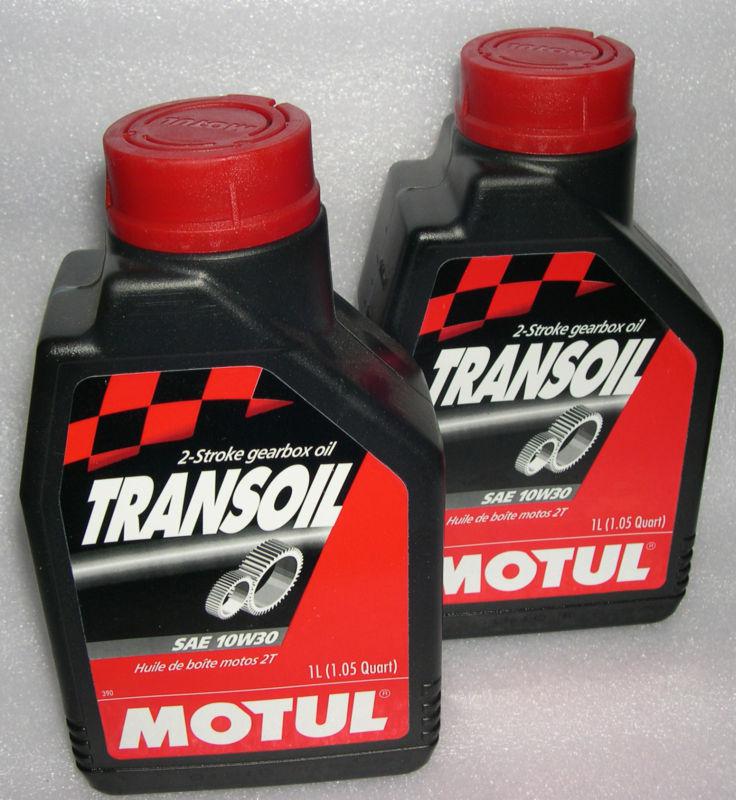 Motul transoil liter bottles pack of two free ship - priced right yz rz rd cr kx