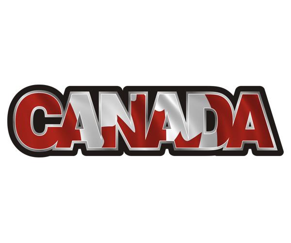 Canada decal 5"x1.3" canadian maple leaf vinyl bumper sticker zu1