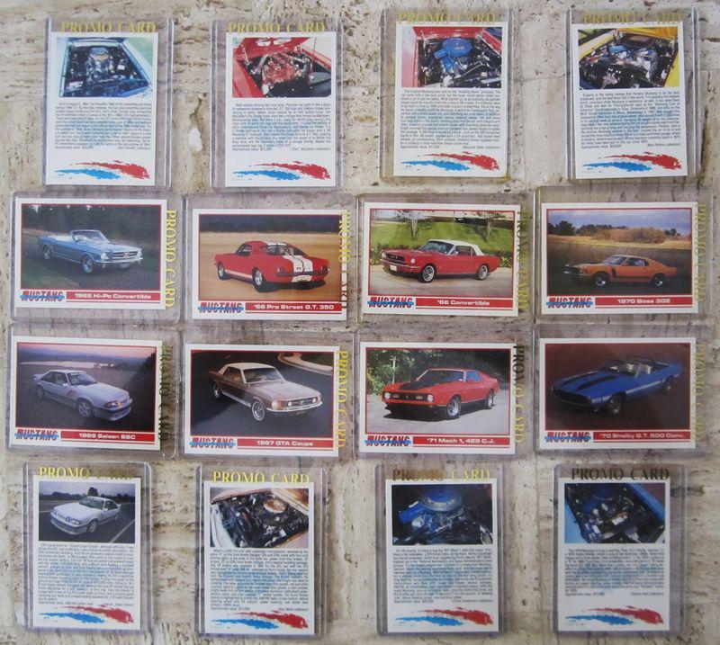 Carroll shelby/mustang "promo" series l collector cards  in"promo"sleeves