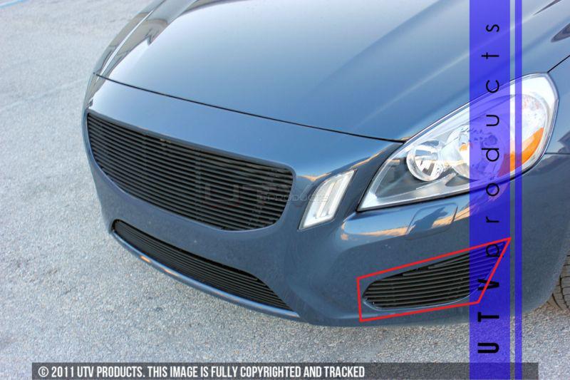 2011 - 2013 volvo s60 fog light replacements 2pc black billet grille t6 s 60
