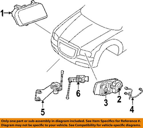 Dodge oem 4805754ag headlight-headlamp assembly