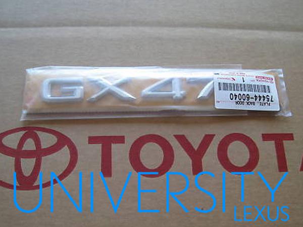 New oem original equipment 2003-2009 lexus gx470 rear emblem badge "gx 470"