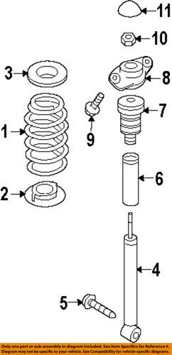 Volkswagen oem 1k0512149b rear suspension-upper seat