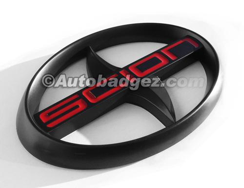 1 - new scion toyota badge emblem front or rear fr-s xd xb xa matte black red xb