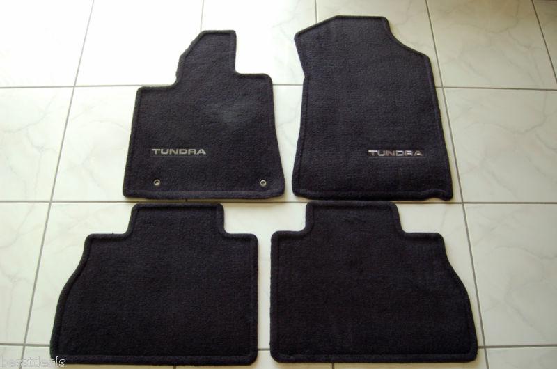 2011toyota crew max carpet floor mats front/back (black)
