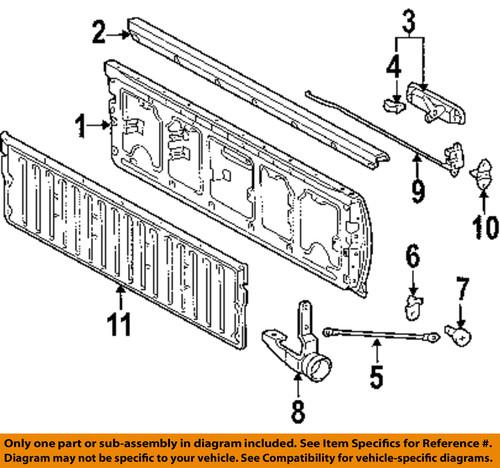 Toyota oem 6896504020 tail gate-check strap shaft