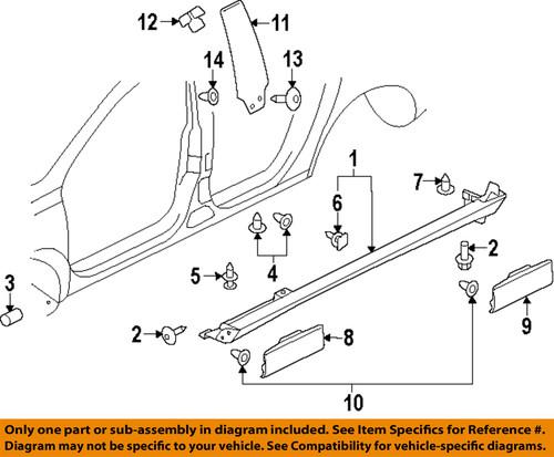 Volkswagen oem 3c8853855fgru exterior-rocker molding