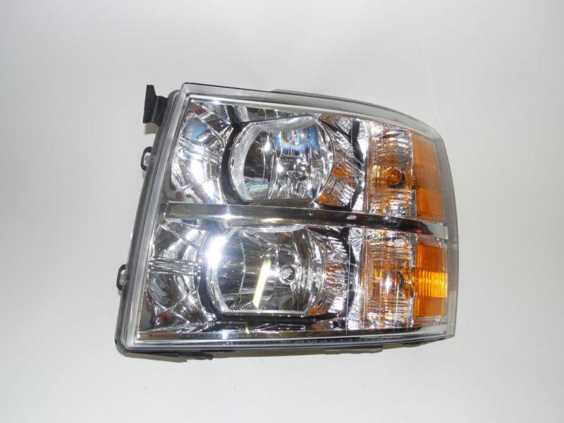 07 08 09 2010 2011 2012 chevrolet silverado oem left headlight nice!