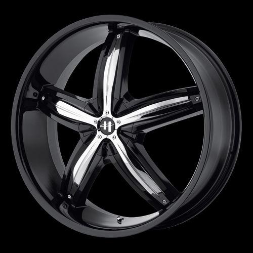 Impala grand am regal cts  he844 black 20" wheels rims