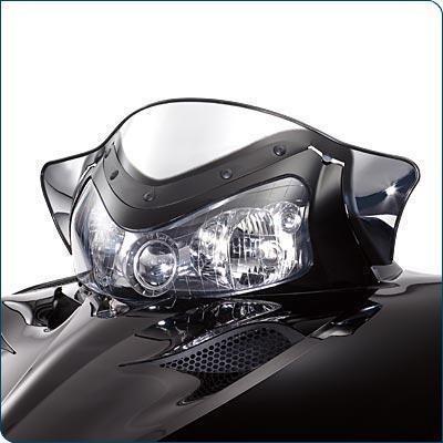 2877815 polaris iq chrome low 8" height snowmobile windshield