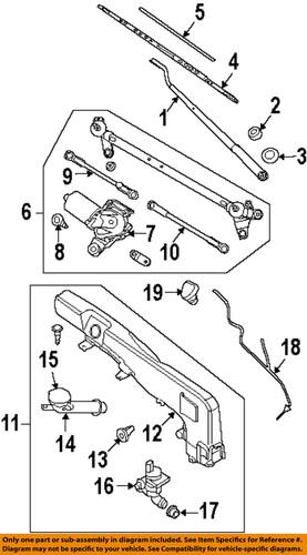 Nissan oem 28895ea000 wiper blade refill/windshield wiper blade refill