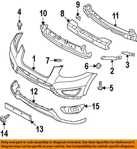 Hyundai oem 865250w700 front bumper-lower cover