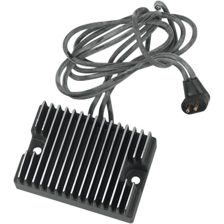 Accel black solid state voltage regulator 22 amp for harley big twin 1981-1988