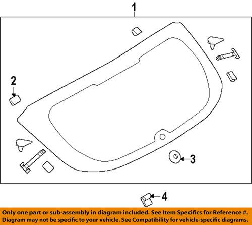 Ford oem cp9z5842006a lift gate-glass