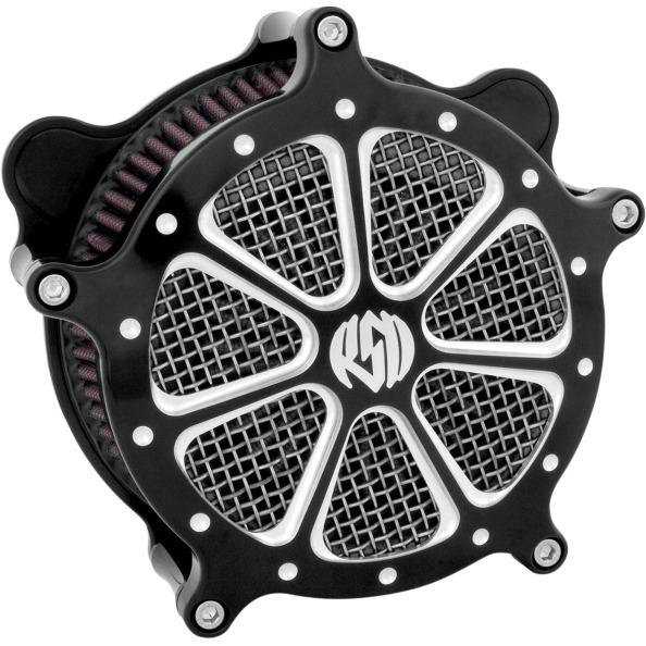 Roland sands contrast cut speed 7 venturi air cleaner - rsd harley big twin 