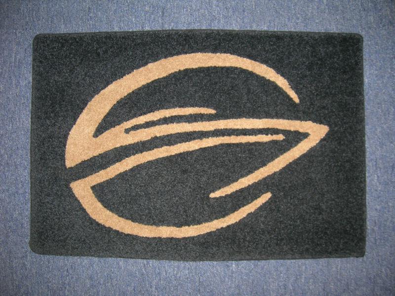 ** crownline boats black/gold floor mat 27" x 18.5" x 1/2" **