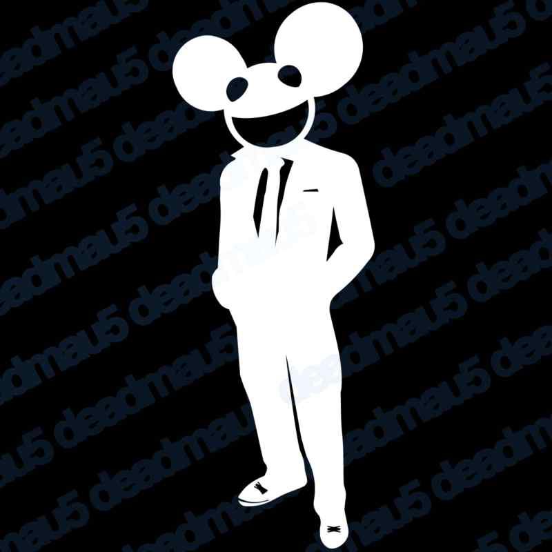 2x deadmau5 suit (custom) sticker decal 6" white