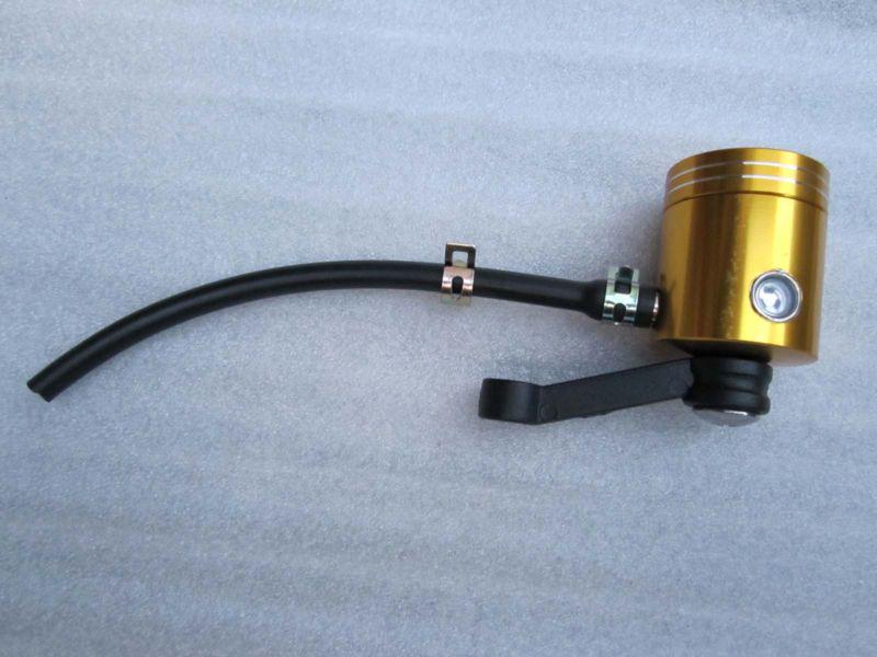 Gold universal motorcycle front brake clutch tank cylinder fluid oil reservoir