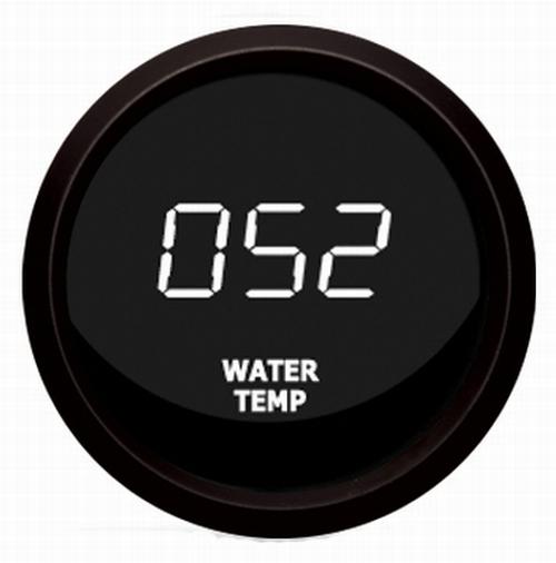 Digital celsius water temperature gauge white / black intellitronix m9113-wm usa