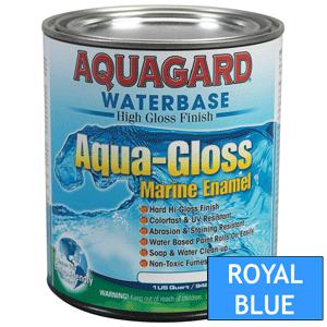 Brand new - aquagard aqua gloss waterbased enamel - 1qt - royal blue - 80006