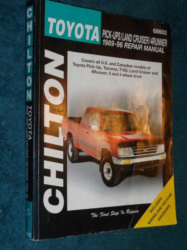 1989-1996 toyota pick-up / land cruiser / 4runner / shop manual 95 94 93 92 91++