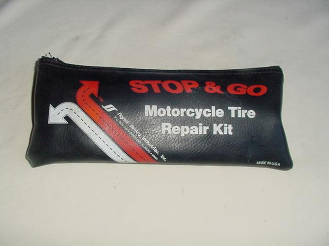 Stop & go motorcycle tire inflator repair kit tire pump 2 & 4 stroke motors