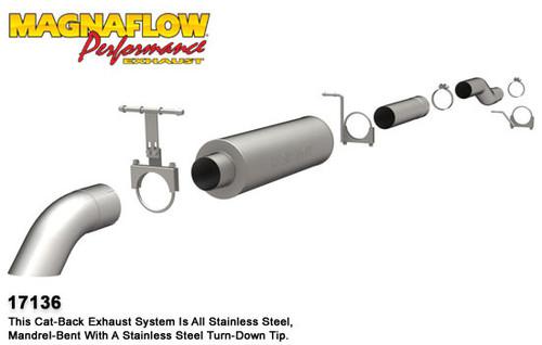 Magnaflow 17136 ford diesel 7.3l diesel, 4in off road pro series diesel exhaust